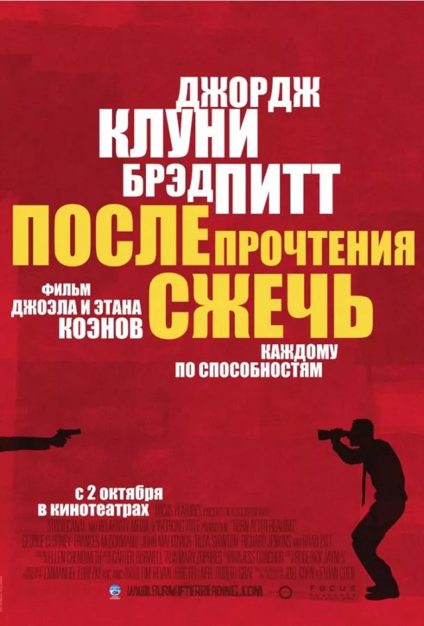 После прочтения сжечь смотреть онлайн